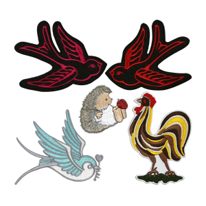 Parches Bordados de Mariposas para Coser, Insignias de Tela con Forma y Tamaño Personalizados, Estilo Clásico, con Imperdible, para Aplicación en Prendas - Product Image 2