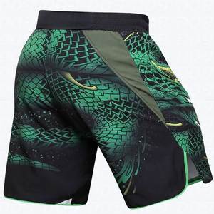 Best Quality Low Price Custom MMA Fight <b>Shorts</b> Men <b>Grappling</b> Boxing Breathable Quick Dry Stretch Spandex/Polyester OEM Printed - Product Image 2