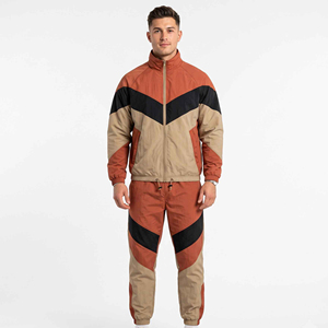 Custom Clothing Windbreaker Jacket and Nylon Track Pants <b>Button</b> Zip up Nylon Sweatsuit Set Men Windbreaker Tracksuit - Product Image 6