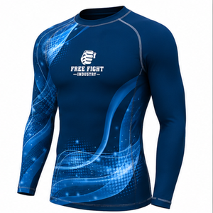 Rashguard de haute qualité pour BJJ, MMA, Jiu Jitsu, designs personnalisés par sublimation, respirant, vente en gros, rashguard pas cher - Product Image 2