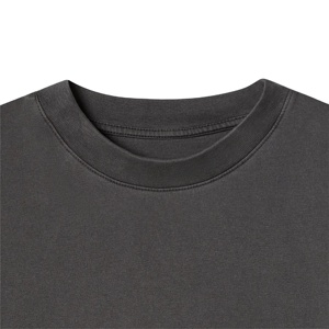 Tout nouveau T-Shirt noir surdimensionné pour hommes de haute qualité poids lourd coton large Boxy conception vierge sérigraphie coupe ample - Product Image 3