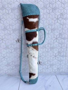 Nuevo Bolso de Hombro Elegante de Cuero con Piel de Vaca y Cuero Repujado Turquesa 2026 para Unisex - Product Image 3