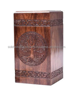 Urnas de madera profesionales para adultos con cenizas humanas que admiten urnas de madera personalizadas - Product Image 4
