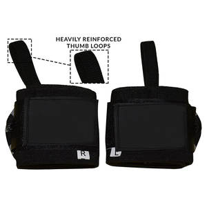 Bandes de poignet de qualité supérieure en néoprène respirant avec boucle de soutien pour le pouce, idéales pour la musculation et le fitness - Product Image 1