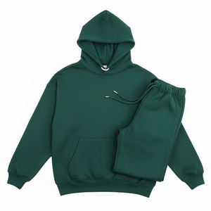 Ensemble de survêtement d'hiver personnalisé : sweat à capuche à manches longues et pantalon de jogging - Product Image 1