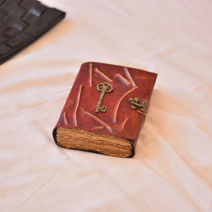 Classic Antique Genuine Leather <b>Journal</b> Diary Notebook Vintage Leather Bound Notebook with Handmade Paper <b>Writing</b> Diary Travel - Product Image 1