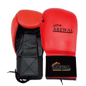Guantes de Boxeo Personalizados con Cordones, Transpirables, para Entrenamiento en Club, Correa de Muñeca Ajustable, Cuero Vacuno, Protección Completa para los Dedos, Impermeables - Product Image 1