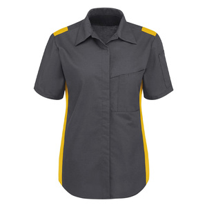 เสื้อทำงานผู้หญิง แบบสั่งทำ OEM ชุดยูนิฟอร์มอุตสาหกรรม ป้องกันไฟฟ้าสถิต ระบายอากาศได้ดี ได้รับการรับรองมาตรฐาน CE และ Oeko-Tex - Product Image 1