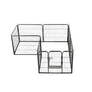 Zware Uitbreidbare Metalen Pet Box Grote <span class=keywords><strong>Puppy</strong></span> Kleine Huisdieren Ijzeren Behuizing Opvouwbare Stalen Hond Hek Kleine Poorten Pennen - Product Image 4
