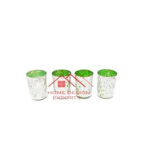 Stars Home Decor Vela dorada Tarro de vidrio con tapa Suministro de fábrica Parpadeo galvanizado - Product Image 1