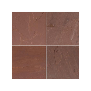 Dalles de pierre de grès brun chocolat naturel avec finition de surface naturelle pour les applications de revêtement de sol, de murs et d'extérieur - Product Image 5