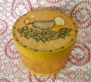 Tradebyd Handcrafted Wooden <b>Box</b> Hand Painted Folk Art Design Decorative <b>Keepsake</b> Chest for Rustic Interiors - Product Image 1