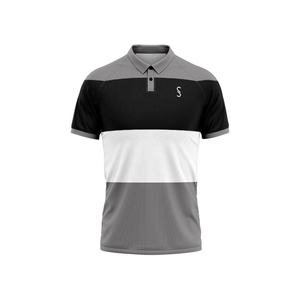 Camiseta de Polo para Hombre, Tóner Giratorio Antiarrugas, Manga Corta, Cuello de Solapa, Logotipo Personalizado, Estampado de Punto, 100% - Product Image 3