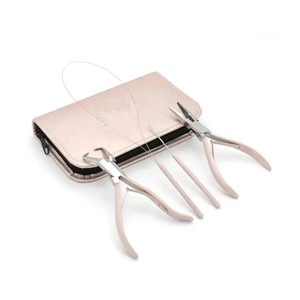Complete <b>Hair</b> Weaving Equipment Set Featuring Bead Pulling Loop Opening Tool Sharp Shears Holding Clips Micro link <b>Accessories</b> - Product Image 1