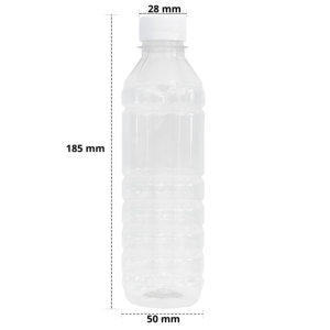 Botellas de agua de plástico PET de 400ml al por mayor con tapas para almacenar especias para cocinar, jugo, bebidas carbonatadas, uso de té para embalaje - Product Image 1