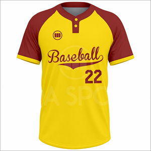 Factory Wholesale Wida Sports Custom Team Baseball Jersey 100% Polyester Sublimation Printed Breathable Team Uniform - Product Image 2