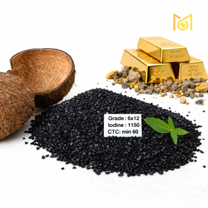 Charbon Actif 6x12 Mesh Haute Densité Faible Humidité 3% Certifié ISO Qualité Or Exportateur Fournisseur en Gros - Product Image 1