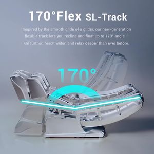 Sillón de Masaje con Mecanismo de Sincronización de Ondas Único, Reclinable de Gravedad Cero para Todo el Cuerpo, con Rieles para Yoga y Estiramiento, Modo de Control por Voz y Reposapiés Automático - Product Image 3