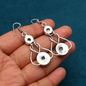 Labradorite <b>Stud</b> Earrings Handmade 925 <b>Sterling</b> <b>Silver</b> Gold Plated IGI Certified Natural Gemstone Jewelry for Women Party Gift - Product Image 6