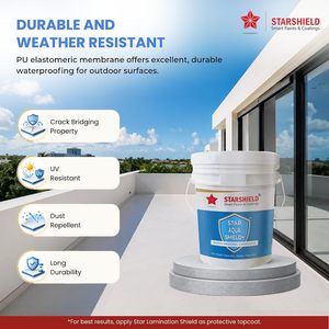 Star Aqua Shield Plus Heat Reflective Roof Coating Waterproof <b>Paint</b> <b>for</b> Terrace Concrete and Exterior Roofs - Product Image 3