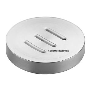 Porte-savon en acier inoxydable de forme ovale, différents styles, finition polie brillante, de bonne qualité, nouveau style, accessoire de salle de bain - Product Image 5