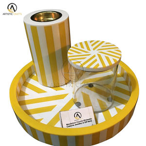 Ensemble de brûleurs d'encens Bakhoor incrustés de résine faits à la main support Mubkhara avec plateau et support de brûleur - Product Image 3