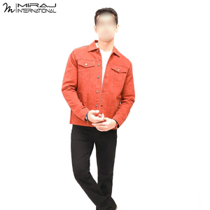 Service OEM ODM, dernières tendances, logo personnalisé imprimé, best-seller, tissu doux au toucher, vestes en jean pour hommes, vêtements d'extérieur - Product Image 2