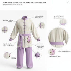 Conjunto de Uniforme Personalizado para Entrenamiento de Tai Chi Kung Fu al Aire Libre, Ropa Personalizada de Artes Marciales, Tela Elegante y Duradera, Uniforme de Karate Moderno - Product Image 2