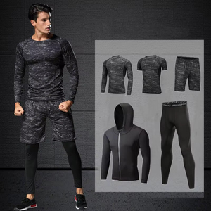 Conjuntos Deportivos de Compresión para Gimnasio, Venta al por Mayor, Conjunto de 5 Piezas de Compresión para Entrenamiento, Alta Calidad - Product Image 6