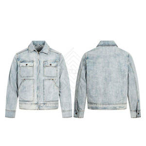 Chaqueta de Mezclilla para Hombre, Invierno, Transpirable, Ecológica, de Alta Calidad, con Cuello Alto y Logotipo Frontal, 100% Algodón, Hecha en Pakistán, Disponible en Stock - Product Image 3