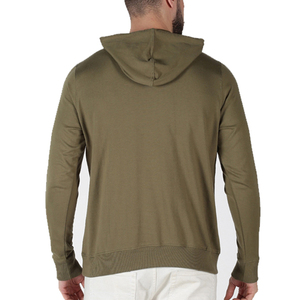 <span class=keywords><strong>Felpa</strong></span> <span class=keywords><strong>con</strong></span> Cappuccio Verde Oliva da Uomo, Vestibilità Regolare, Stampa <span class=keywords><strong>Teschi</strong></span>, Casual in Cotone Lavorato a Maglia <span class=keywords><strong>con</strong></span> Tasca Frontale, Calda per l'Inverno - Product Image 5