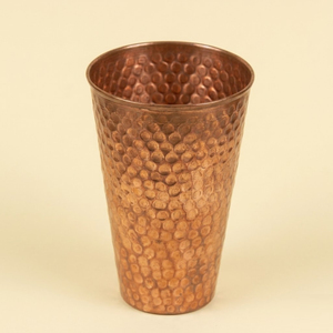 Handcrafted 100% Pure Copper Tumbler with Intricate Hand-Engraved Floral Design Traditional Ayurvedic Drinking Glass For Barware - Product Image 4
