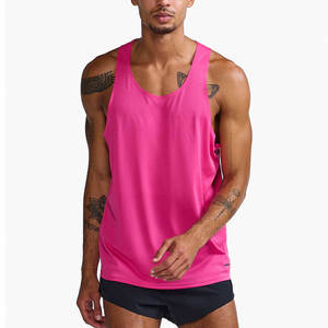 Professional Men <b>Running</b> <b>Singlet</b> Breathable Lightweight Sleeveless Quick Dry Fitness Gym Tank Top Custom Logo Sports Performance - Product Image 1