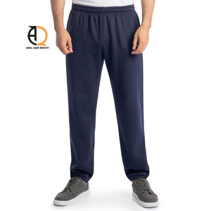 Pantalon de survêtement en coton gris foncé pour homme, taille élastique, décontracté, avec poches latérales, tissu tricoté respirant de poids moyen, idéal pour l'automne - Product Image 4