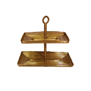 Base de Madera de Estilo Lujoso con Soporte Metálico para Pastel, Diseño Árabe, Ecológico, Elegante, para Decoración de Mesa en Hoteles y Fiestas - Product Image 1