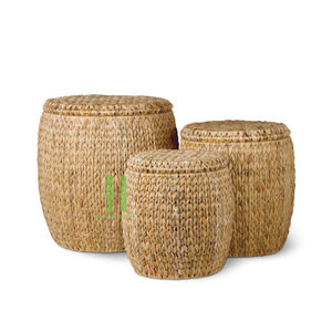 Panier de bienvenue écologique en jonc de mer pour le recyclage des sachets de thé et le linge, multi-usages, du Vietnam - Product Image 2