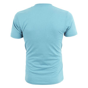 T-shirt d'été pour homme de haute qualité, col en V, 100 % coton, respirant, motif uni, en tissu peigné, écologique, décontracté, tricoté, vierge - Product Image 2