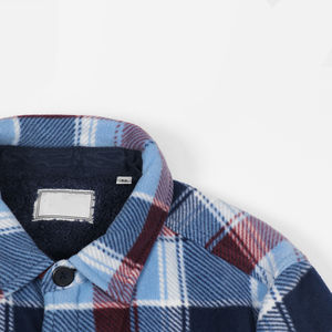 Camisas de Franela para Hombre 100% Algodón, Manga Larga, Diseño a Cuadros, Logotipo Personalizado, Transpirables, Venta al Por Mayor de Fábrica - Product Image 2