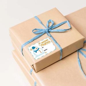 Pegatinas Adhesivas Decorativas de Alta Calidad para el Día de Navidad, Adhesivo Acrílico Termofusible, Impermeable, Logotipo Personalizado, Proveedor Mayorista - Product Image 4