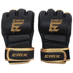 Guantes de MMA de cuero genuino hechos a medida de la mejor calidad con pulgar abierto para entrenamiento de MMA UFC - Product Image 5