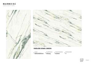 Azulejos de porcelana brillantes y elegantes de primera calidad, tamaño 600x1200, azulejos de gran tamaño para interiores de espacios modernos. - Product Image 3