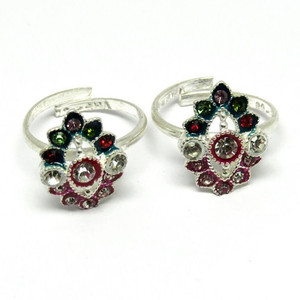 Anillos de Dedo para Mujer Shri Ashapura Jewels, Plata de Ley 925, Estilo Bohemia, con Múltiples Circonitas Cúbicas de Forma Natural, Hechos a Mano con Piedras Preciosas - Product Image 1