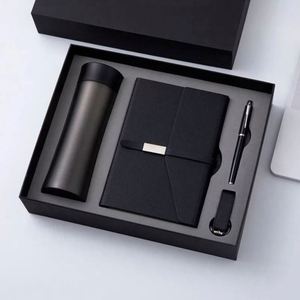 Customized <b>A5</b> Journal Pu Leather <b>Note</b> <b>Book</b> Thermos Cup Corporate Wholesale Promotional Luxury Notebook and Pen Gift Set - Product Image 4