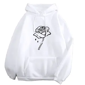 Zwart Roze Esthetiek Grafische Heren Hoodie Mode Vintage Heren Sweatshirts Comfortabele Warme Herfst Heren Pullovers