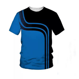 Conjunto de Verano para Hombre, Talla Grande, Estilo Urbano, 2 Piezas, Transpirable, Casual, Estampado, Secado Rápido, Camiseta y Pantalones Cortos, 100% Algodón - Product Image 2
