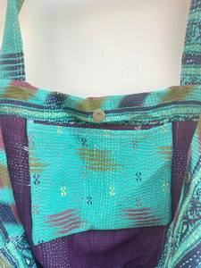 Bolso Tote Acolchado Vintage de Color Sólido Ligero al por Mayor con Forro de Algodón Suave, Bolso de Hombro de Algodón de Gran Capacidad para Mujer - Product Image 2