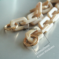 Collier en chaîne de résine contemporain, bijoux de mode chics pour femmes, accessoires élégants pour un look moderne, Tradebyd