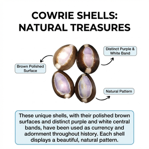 Coquillages de cauris violets naturels de grande taille, rares, brillants, pour la fabrication de bijoux, la décoration de la maison de style côtier, fournitures d'artisanat - Product Image 6