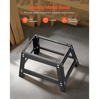 Table de fraisage de table modèle D0100X32XN2 avec guide réglable 24 x 15,7 po, base métallique robuste, plateau en MDF de 2-1/2 po, aspiration efficace des poussières