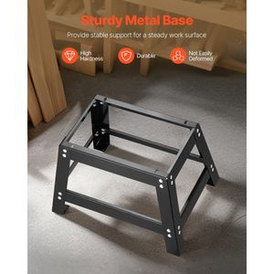 Tavolo per Fresatrice da Banco con Guida Regolabile 24 x 15,7 Pollici, Base in Metallo Robusta, Piano in MDF da 2-1/2 Pollici per Fresatura del Legno - Product Image 2